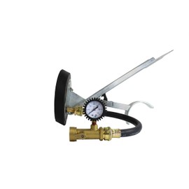 Safe-T-Seal TTMP-6WF Test Tee Mechanical Plug with Water Fill Feature and Air Gauge, 6 Inch