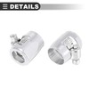 Motoforti Universal Hex Car Hose Finisher Clamp, AN6, Aluminum Alloy,