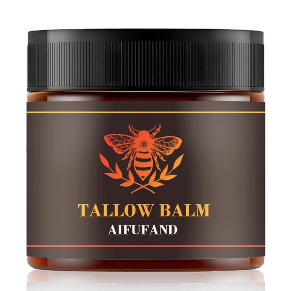 All-Natural Beef Tallow Balm Infused with Raw Honey – Deep