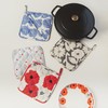 Wpc. Patterns W062-090 Pot Holder Fruit Blue Women's Mitten Pot