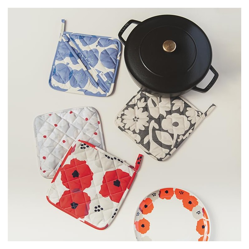 Wpc. Patterns W062-090 Pot Holder Fruit Blue Women's Mitten Pot