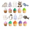 10 PCS Party Arctic Animals Cupcake Toppers - Create a