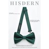 HISDERN Bow Tie Pre-Tied Men's Bow Tie with Pocket Square