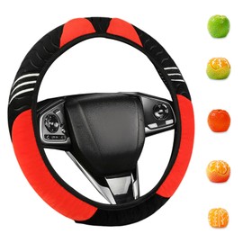1 Piece Of Cute Steering Wheel Cover And 5 Pieces Of Car Ornaments, Plush Steering Wheel Cover, Anti-Slip Steering Wheel Cover, Car Interior Decoration, Car Accessories