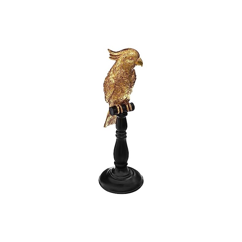 Parrot Gold-Plated Resin H. 33 Peacock