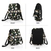 Goodhan Floral Embroidery Crossbody Bag, Mini Canvas Shoulder Bag Cellphone