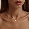 Vceoa Diamond Necklace for Women Dainty Gold Necklace Layered Gold