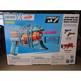 Nerf Fortnite Primal Kids Toy Blaster for Boys and Girls with 4 Darts F6245221