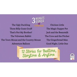 3-Minute Stories for 3-Year-Olds Read-Aloud Treasury, Ages 3-6