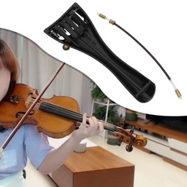 Create idea 1pc 3/4 4/4 Violin Tailpiece Tuners Aluminum Alloy Tuning Violin Tail 4 Fine Tuners Violin Tailpiece Violin AccessoryBlack