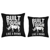 Rhino Build Tough Like A Rhino Animal Throw Pillow