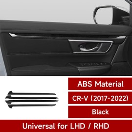 BRMYL Car Inner Door Strips Decals for Honda CR-V 2017 2018 2019 2020 2021 2022 Accessories CRV ABS Carbon Fiber Interior Stickers