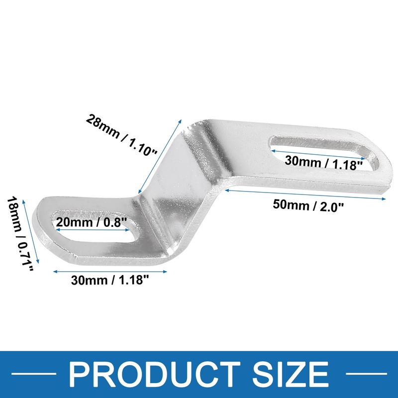 A ABSOPRO Motorcycle Exhaust Pipe Bracket 20mm 30mm Z Shape