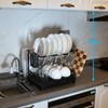 B-Land Dish Drying Rack: 2 Tier Dish Racks for Kitchen