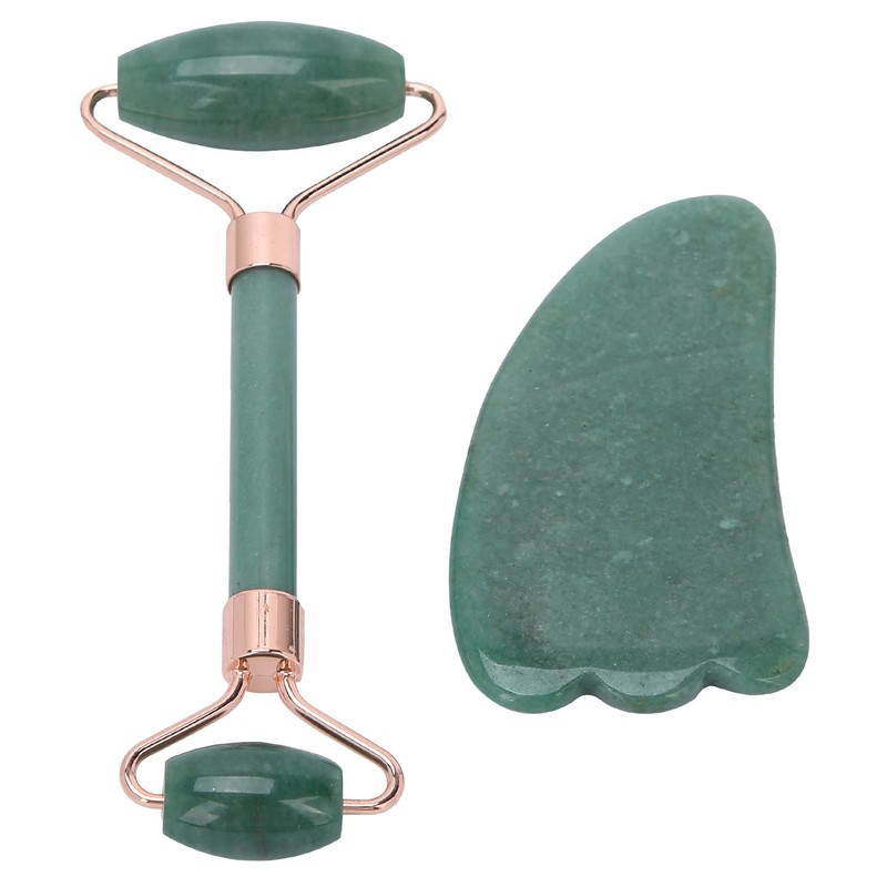 Double Head Roller Massager Facial Body Gua Sha Scraping Board