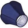 GO&SO Navy Blue Lamp Shade Scalloped Lampshade,Petal Edge Braid Bell