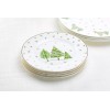 Grace's Teaware Grace Teaware 8" Christmas Pine Trees Fine Porcelain