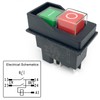 KJD17/120V Switch 5-Pin 16A Push Button Solenoid Switch (1-Pack) for
