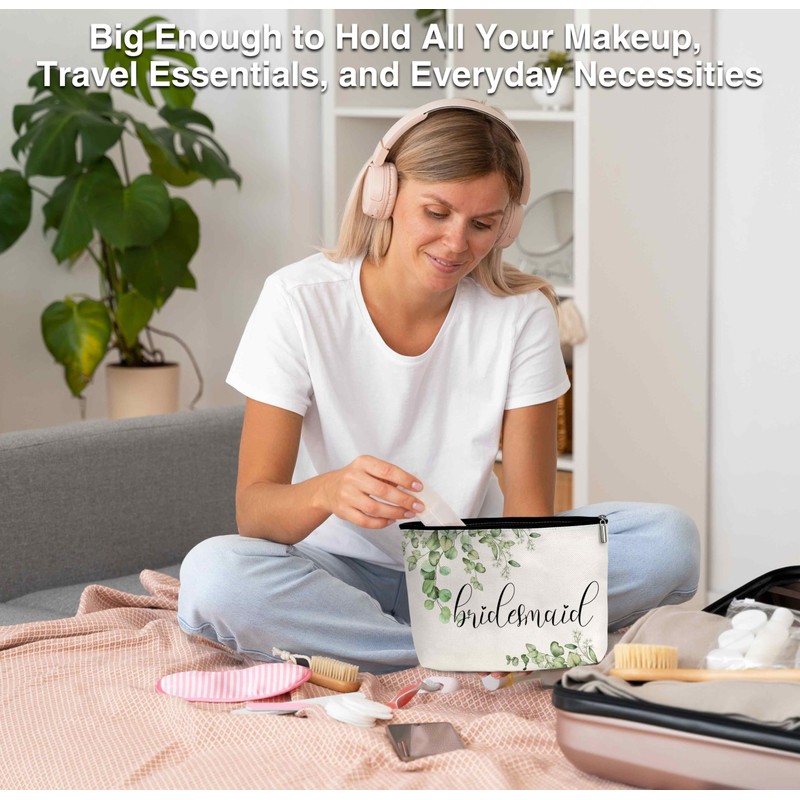 Bride Gift Makeup Bag for Women, Wedding Gifts Cosmetic Bag