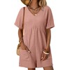 AlvaQ Womens Rompers for Summer Cute Casual Solid Loose Fit