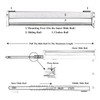 Pull Out Clothes Hanger Rail for Closet, Adjustable Heavy Duty