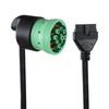 AMHTDOL J1939 9 Pin Green to 10 Pin Diagnostic Cable,Compliant
