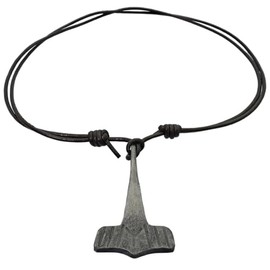 Armory Replicas Viking Protection Algiz Rune Norse Unisex Versatile Accessory Necklace w/Leather Cord - Comfortable Fit, Lightweight and Expertly Crafted
