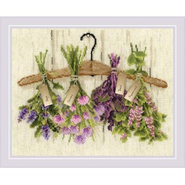 RIOLIS - Erbe 1717, Punto croce 30x24cm, Punto croce kit da ricamare, Disegni da ricamare, Embroidery kit, Set punto croce, Kit ricamo punto croce