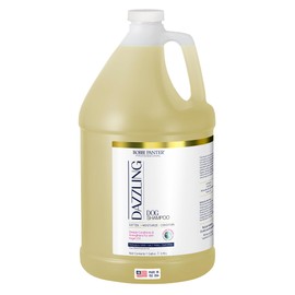Dazzling Dog Shampoo for Moisture and Shine, Naturally Derived Ingredients, Tear-Free, Salt-Free, Paraben-Free, pH-Balanced, 10:1 Concentrated Formula, Chamomile Scent, 1 Gallon Bottle