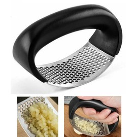 Garlic Press Stainless Steel Curved Garlic Masher Vegetable Chopper USA Seller