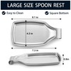 Stainless Steel Spoon Rest for Kitchen Stove Top, Herogo Large