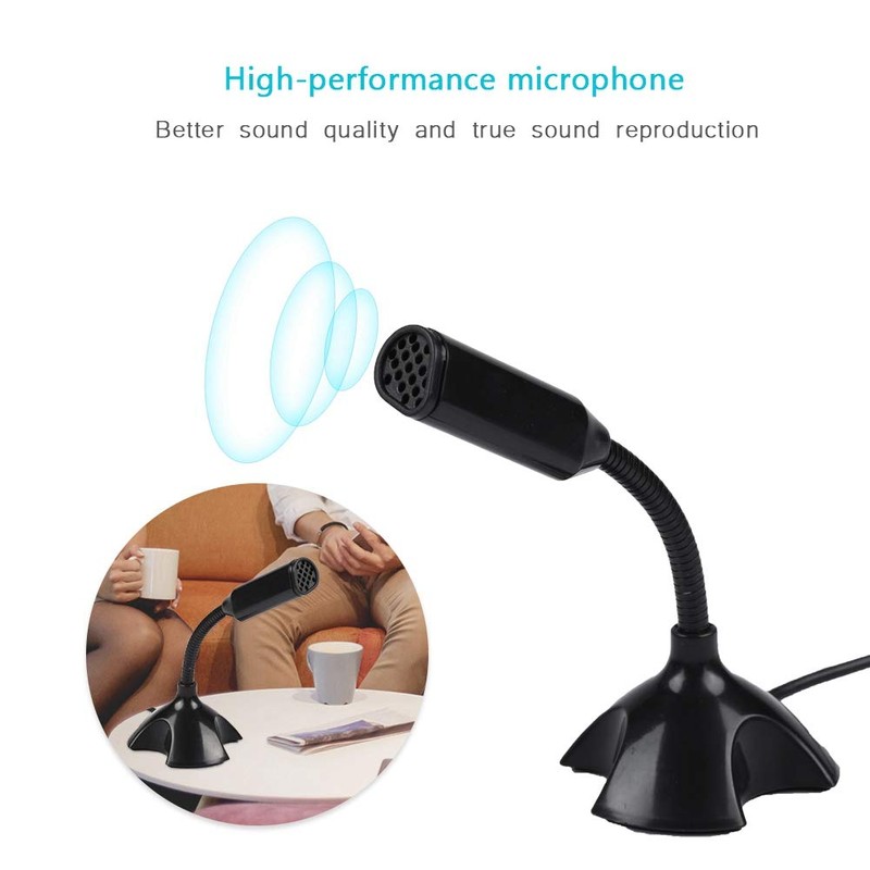 Sharainn Microphone, Professional USB 2.0 High Sensitivity Microphone for PC