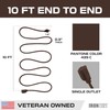 Iron Forge Cable Outdoor Brown Extension Cord 10 ft -