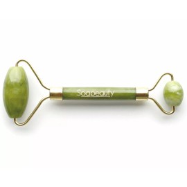 Soapeauty Jade Facial Roller Dual Action Therapy Face Massage 100% Natural Stone