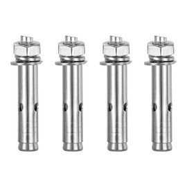 DTGN M10 x 70 Expansion Bolts - 4Pack- Good for Concrete Dry Brick Block Walls - 304 Stainless Steel - Silver