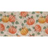 Mainstream International Autumn Harvest Pumpkins with Vine Leaves Vinyl Flannel
