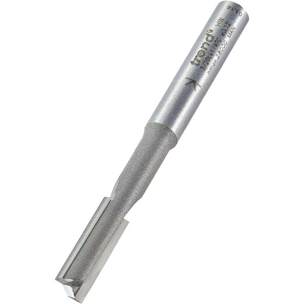 Trend Professional Two Flute Pocket Router Cutter Bit, 1/4 Inch