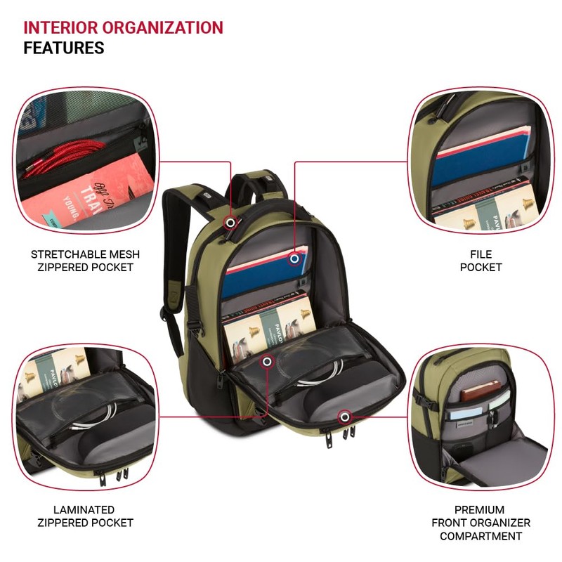 SwissGear Travel Tech Pro Laptop Backpack – Fits Laptops up