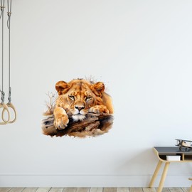 GRAZDesign Wall Sticker Safari Tiger Animals Wall Sticker Wild Animals Wall Sticker for Living Room, Bedroom, Children's Room - 34 x 30 cm