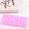 AIBOYA Letter Silicone Candy Molds Alphabet Button Mold For Candy