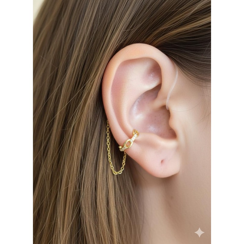 Anti-Lost Hearing Aids Earring Non-Piercing for Deafness | Retaining Chain