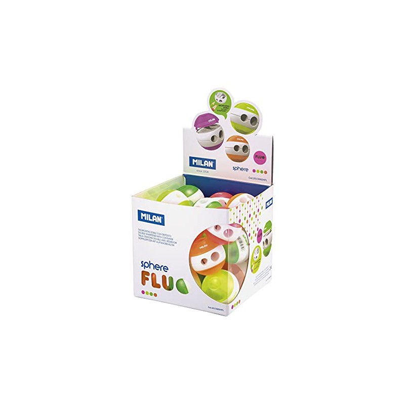 MILAN SPHERE Fluo 24 Sharpener Display Cube