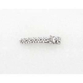 Faship Gorgeous Clear Crystal Floral Small Alligator Hair Clip