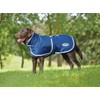 WeatherBeeta ComFiTec Parka 1200D Deluxe Dog Coat, Navy/Grey/White, 16"