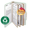 Smead 100% Recycled Pressboard Classification File Folder, 3 Dividers, 3"