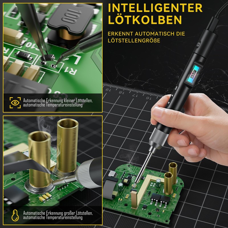 Awgem USB-C Soldering Iron - 100W High Performance Soldering Iron