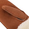 Harssidanzar KM042EU Men's Winter Mittens, Shearling, Heated Warm Fur Cuffs