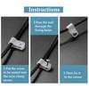 Rierdge 100 Pcs 1/2 Inch R-Type Clip Clamp, Nylon P-Type