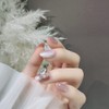 24 Pieces Nail Tips, Short Nail Tips, Fall and Winter