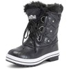 POLAR Womens Snow Boot Nylon Short Fur Rain Winter Waterproof